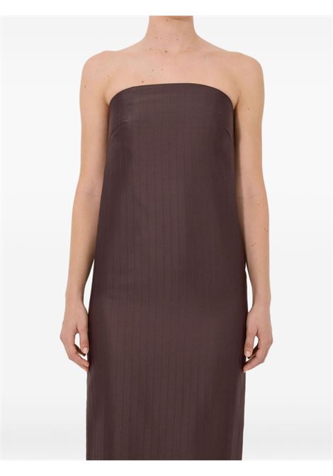 abito bustier giuliana donna marrone LOULOU DE SAISON | GIULIADARK BROWN